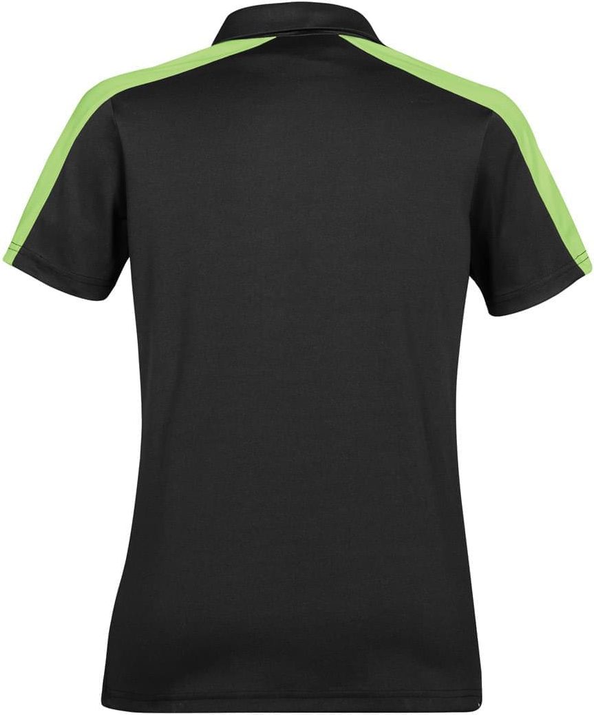 Stormtech Enx-1w Women’s Ensign Polo - Black - Spring Green