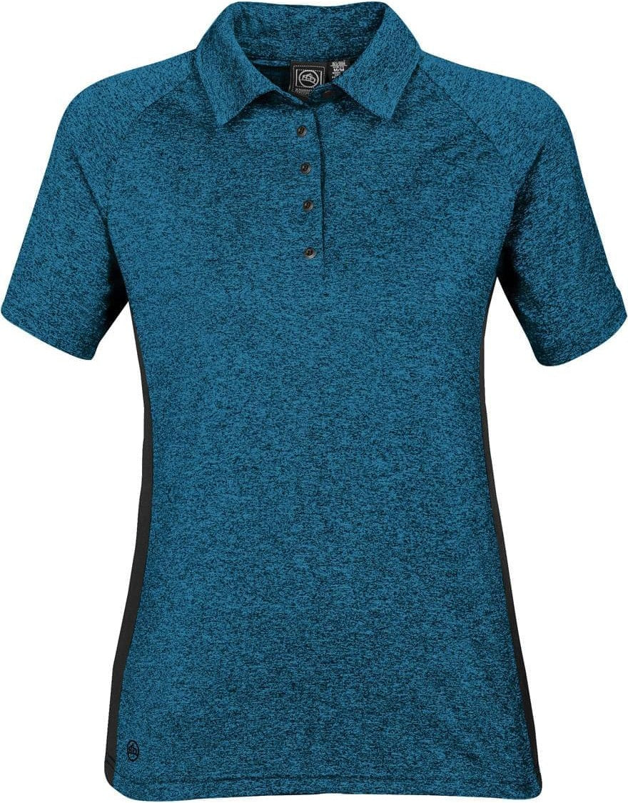 Stormtech Etp-1w Women’s Tundra Polo - Blue Heather Black - Ladies Xs