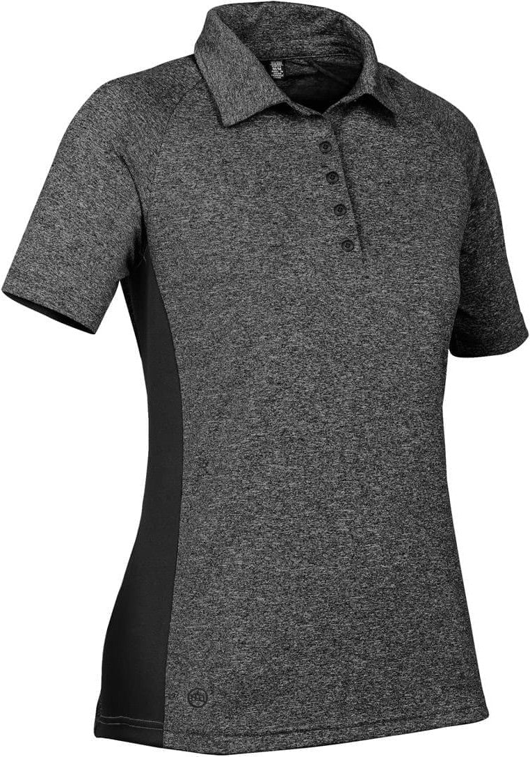Stormtech Etp-1w Women’s Tundra Polo - Carbon Heather Black