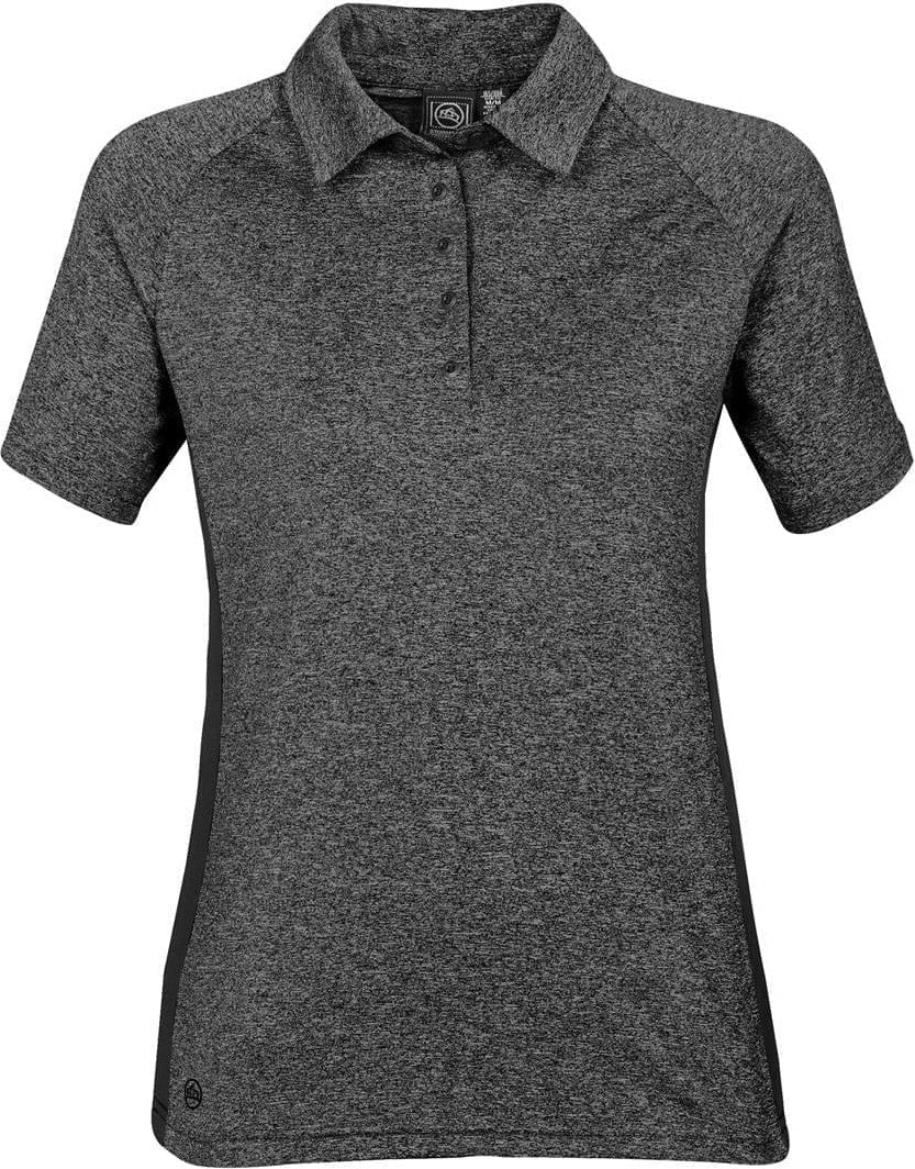 Stormtech Etp-1w Women’s Tundra Polo - Carbon Heather Black - Ladies Xs