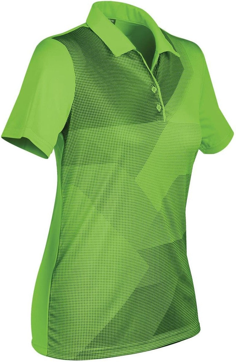 Stormtech Etx-1w Women’s Edge Polo - Spring Green Black