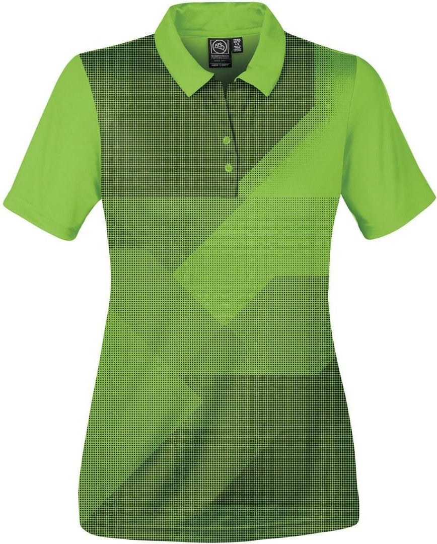 Stormtech Etx-1w Women’s Edge Polo - Spring Green Black - Ladies Xs