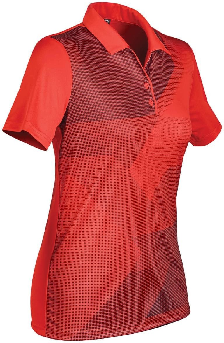 Stormtech Etx-1w Women’s Edge Polo - True Red Black