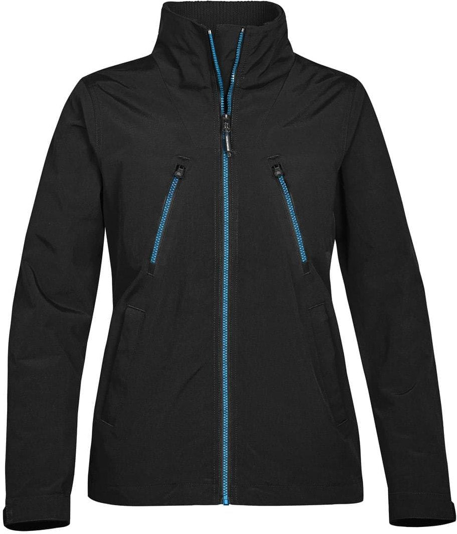 Stormtech Exs-1w Women’s Explorer Shell - Black Electric Blue - Ladies Xs