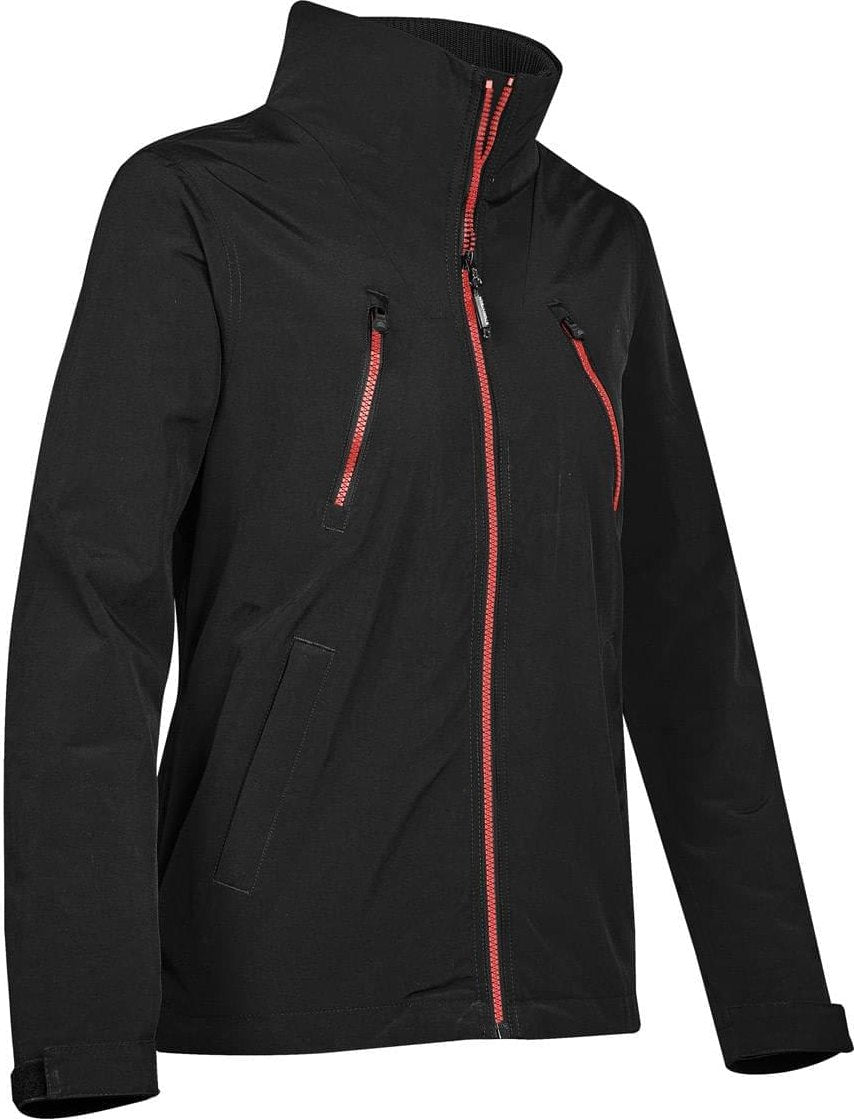Stormtech Exs-1w Women’s Explorer Shell - Black True Red