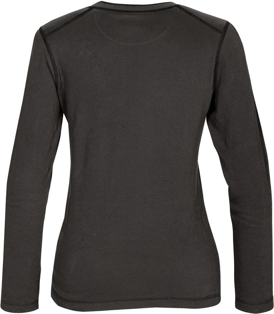 Stormtech Fbr-1w Women’s Hanford Crew Neck Top - Charcoal Black / Ladies Xs