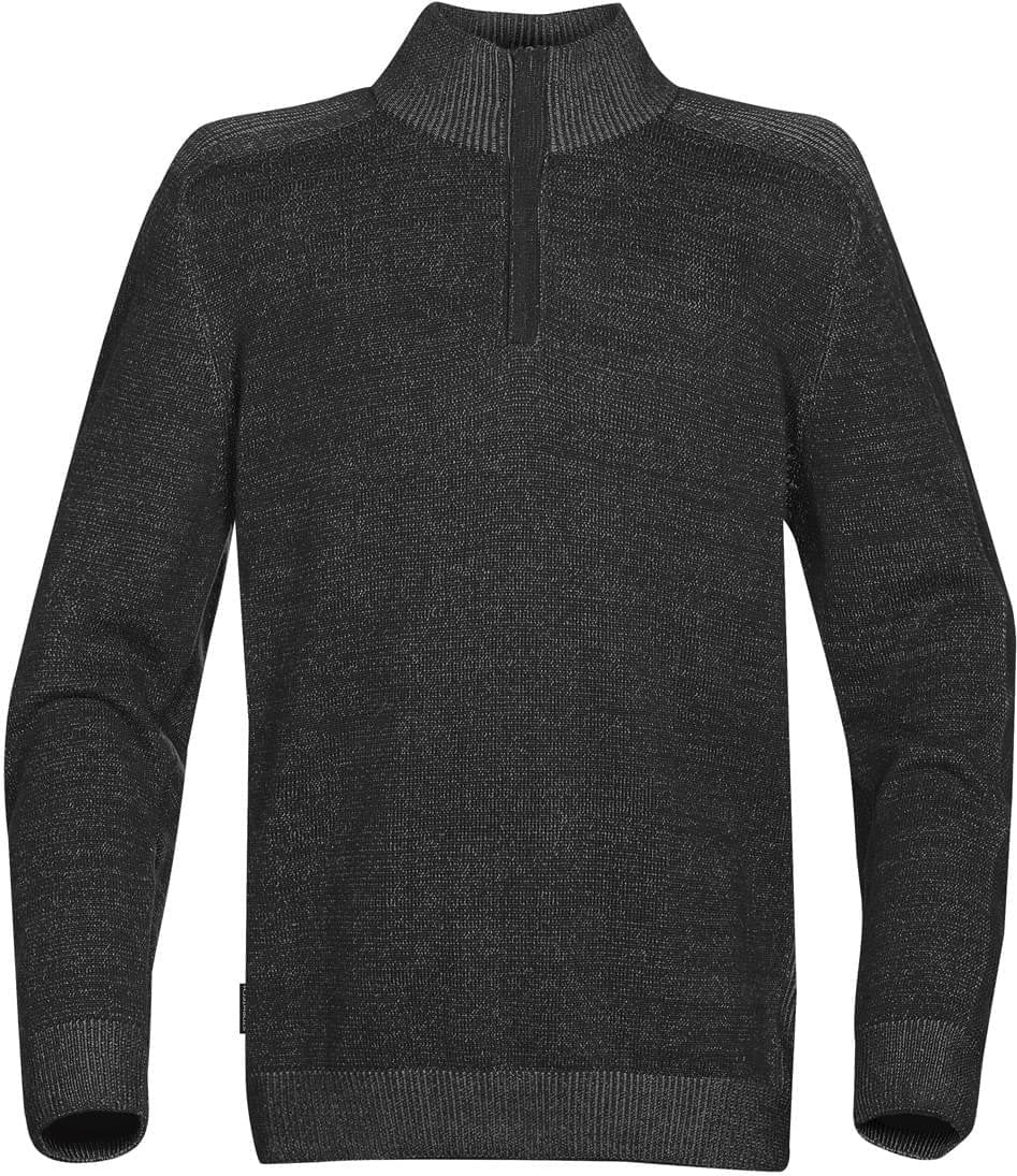 Stormtech Fbr-3 Men’s Loden Long Sleeve Mock Neck - Carbon Heather / Adult Xs
