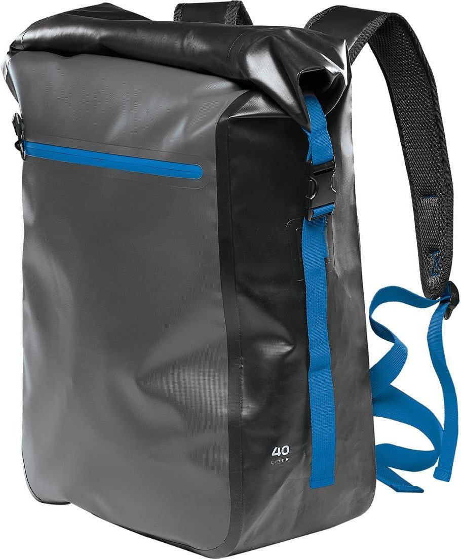 Stormtech Fcx-1 Kemano Backpack 40 - Black Graphite - Azure Blue