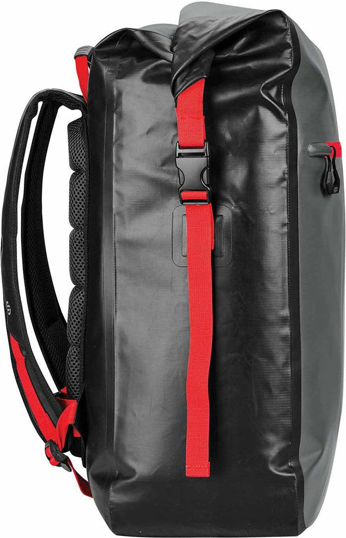 Stormtech Fcx-1 Kemano Backpack 40 - Black Graphite - Bright Red