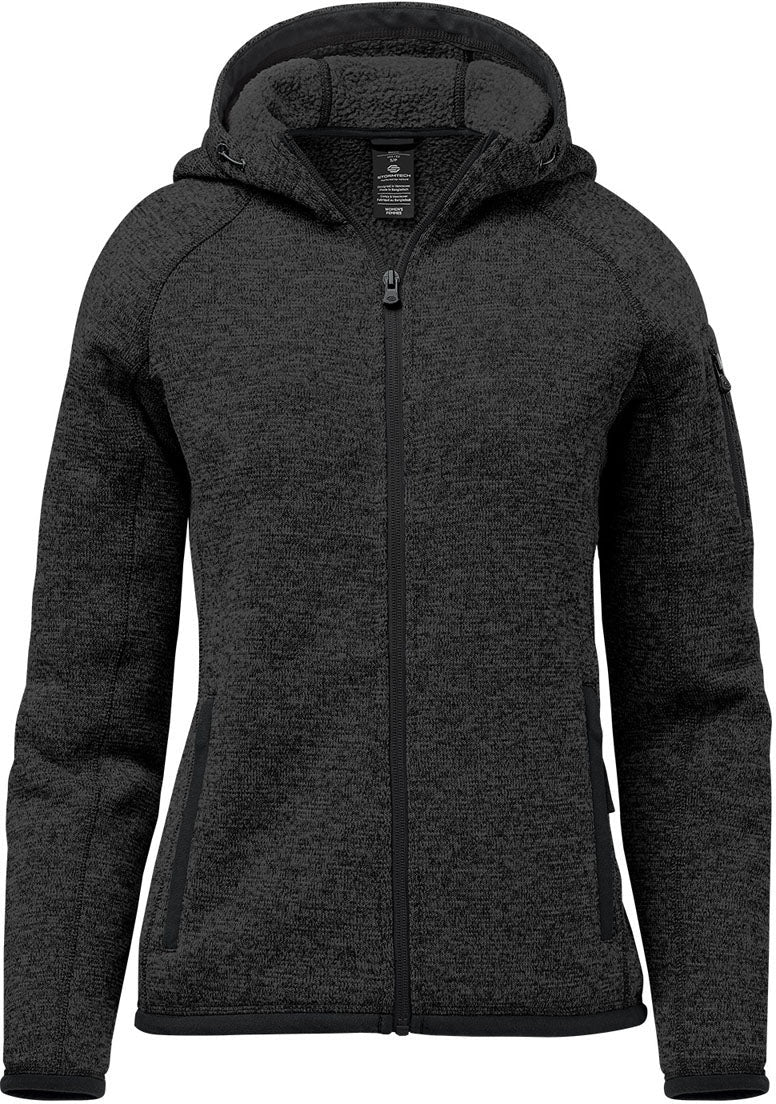 Stormtech Fhd-1w Women’s Avalante Full Zip Fleece Hoody - Black Heather - Ladies Xs