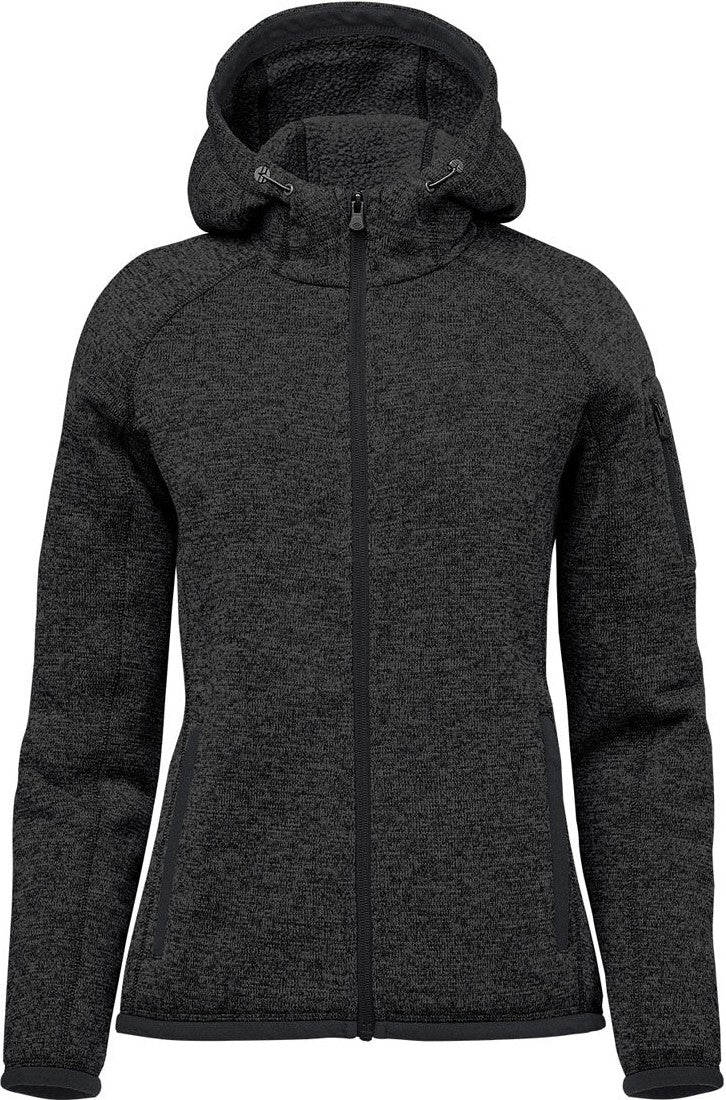 Stormtech Fhd-1w Women’s Avalante Full Zip Fleece Hoody - Black Heather - Ladies Xs
