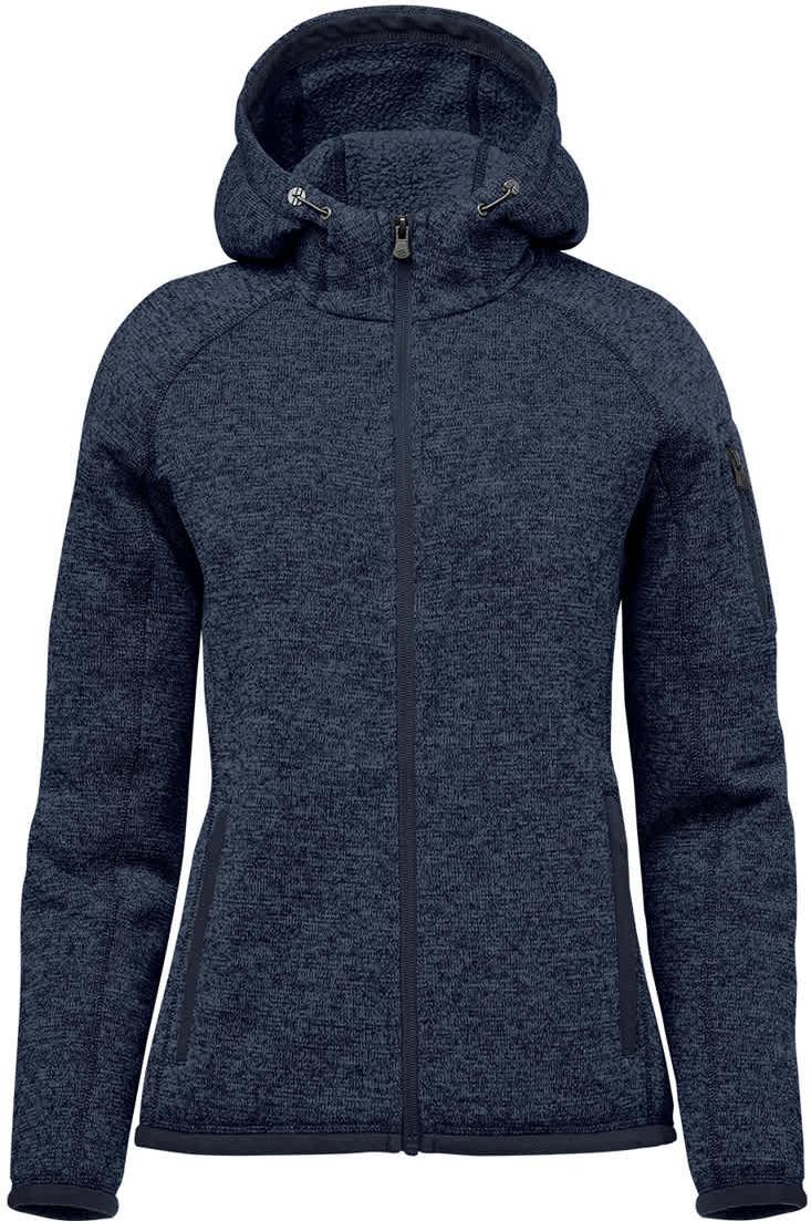 Stormtech Fhd-1w Women’s Avalante Full Zip Fleece Hoody - Navy Heather - Ladies Xs