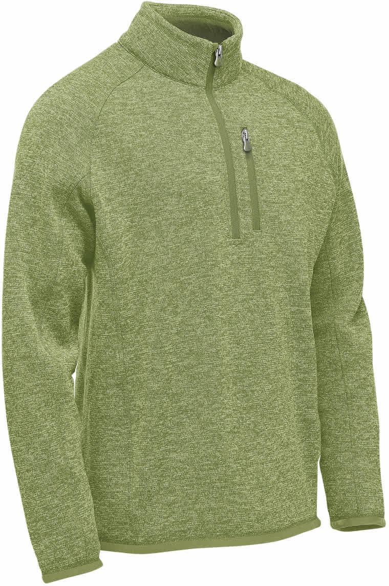 Stormtech Fhp-1 Men’s Avalante 1/4 Zip Pullover - Sage Green Heather