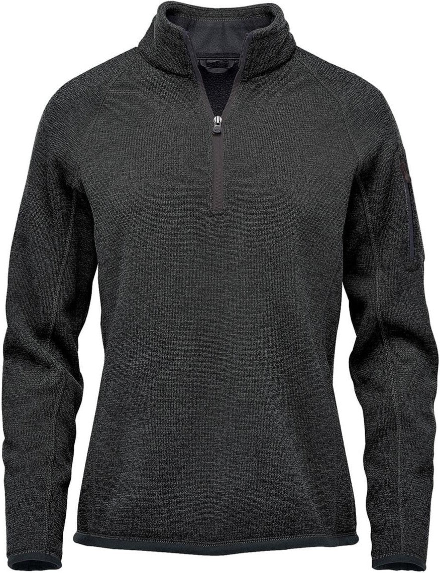 Stormtech Fhp-1w Women’s Avalante 1/4 Zip Pullover - Black Heather - Ladies Xs