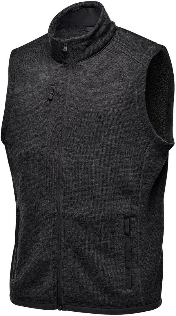 Stormtech Fhv-1 Men’s Avalante Full Zip Fleece Vest - Black Heather