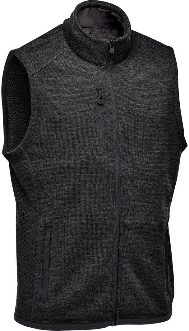 Stormtech Fhv-1 Men’s Avalante Full Zip Fleece Vest - Black Heather