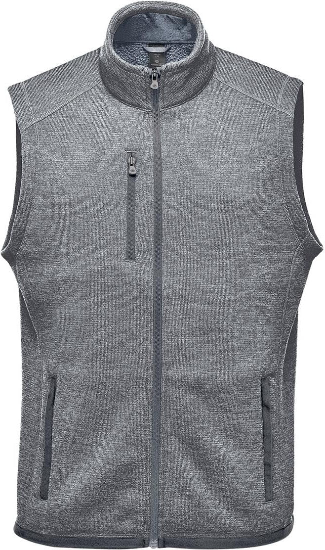 Stormtech Fhv-1 Men’s Avalante Full Zip Fleece Vest - Granite Heather - Adult s