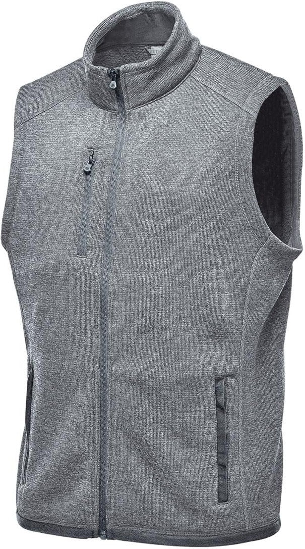 Stormtech Fhv-1 Men’s Avalante Full Zip Fleece Vest - Granite Heather