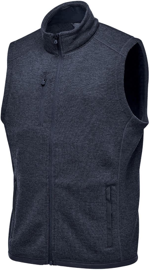Stormtech Fhv-1 Men’s Avalante Full Zip Fleece Vest - Navy Heather