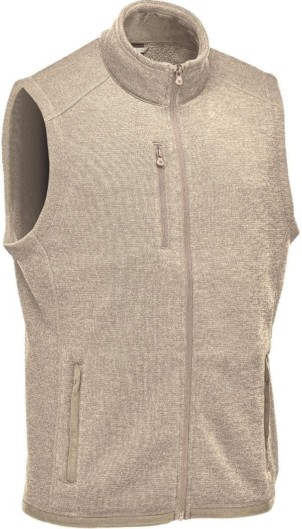 Stormtech Fhv-1 Men’s Avalante Full Zip Fleece Vest - Oatmeal Heather