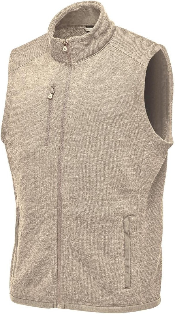 Stormtech Fhv-1 Men’s Avalante Full Zip Fleece Vest - Oatmeal Heather