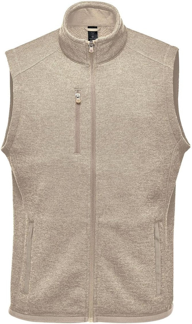 Stormtech Fhv-1 Men’s Avalante Full Zip Fleece Vest - Oatmeal Heather - Adult s