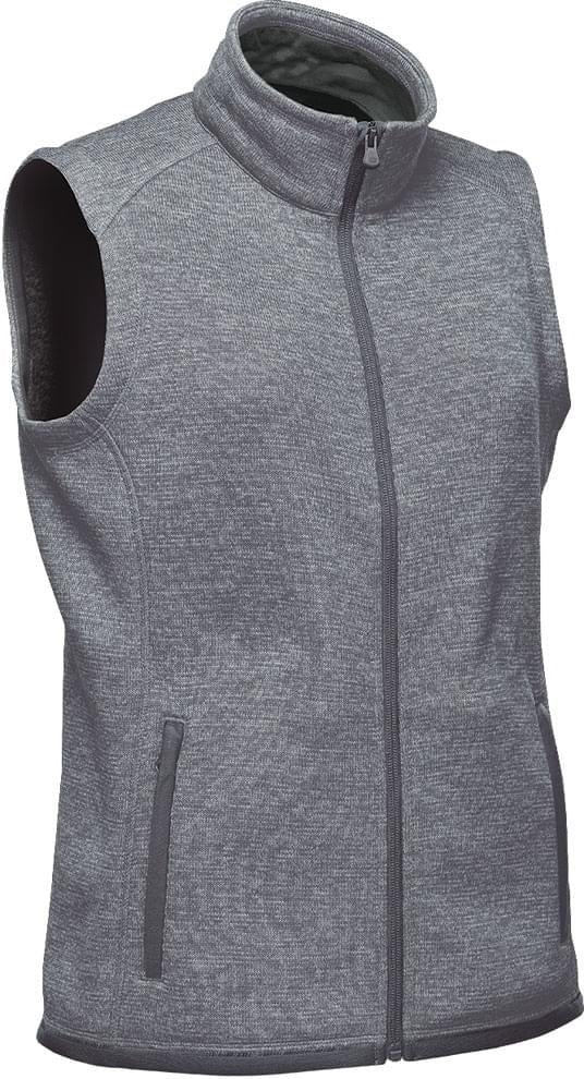 Stormtech Fhv-1w Women’s Avalante Full Zip Fleece Vest - Granite Heather