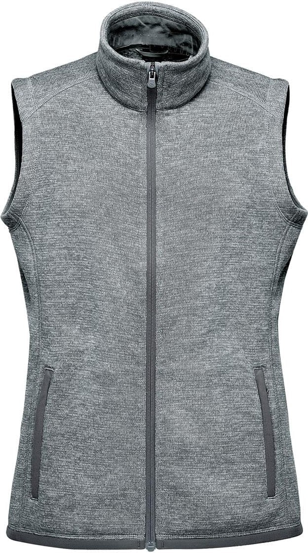 Stormtech Fhv-1w Women’s Avalante Full Zip Fleece Vest - Granite Heather - Ladies Xs