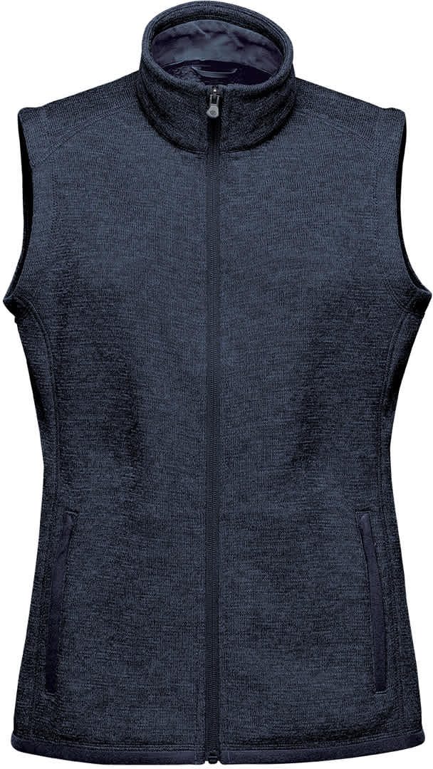 Stormtech Fhv-1w Women’s Avalante Full Zip Fleece Vest - Navy Heather - Ladies Xs