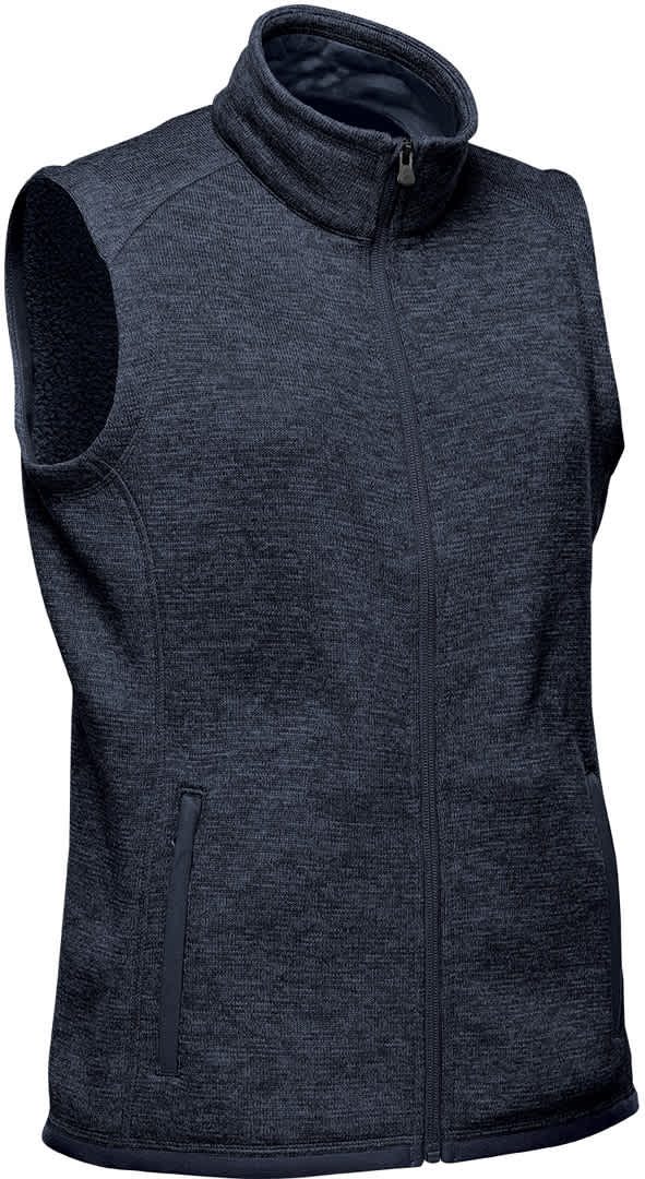 Stormtech Fhv-1w Women’s Avalante Full Zip Fleece Vest - Navy Heather
