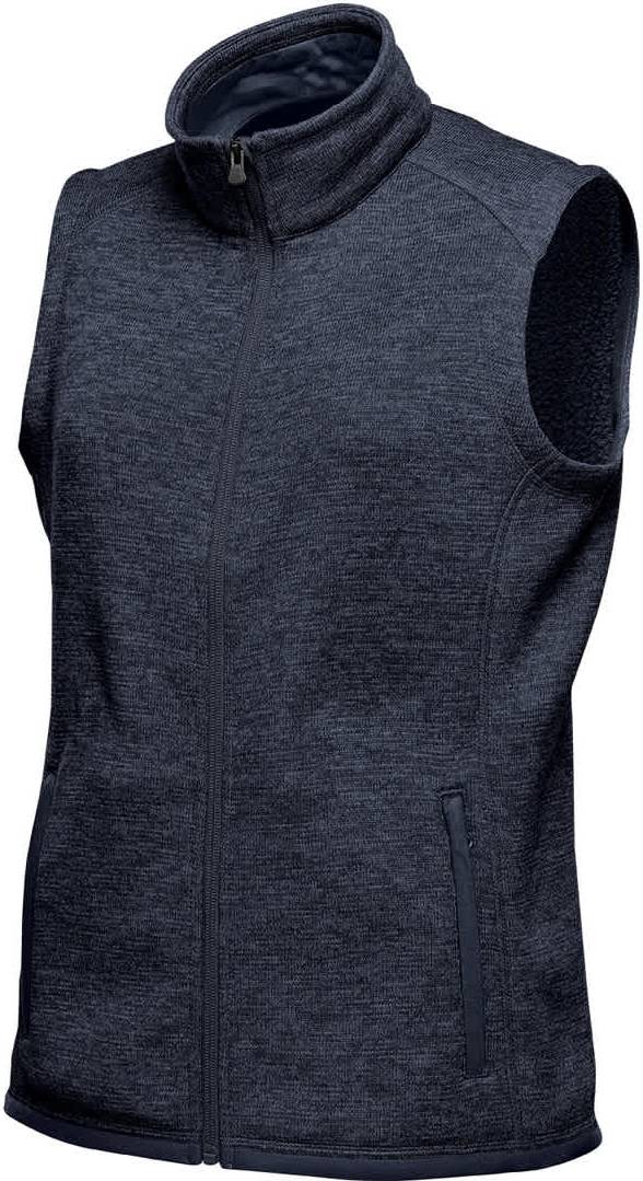 Stormtech Fhv-1w Women’s Avalante Full Zip Fleece Vest - Navy Heather
