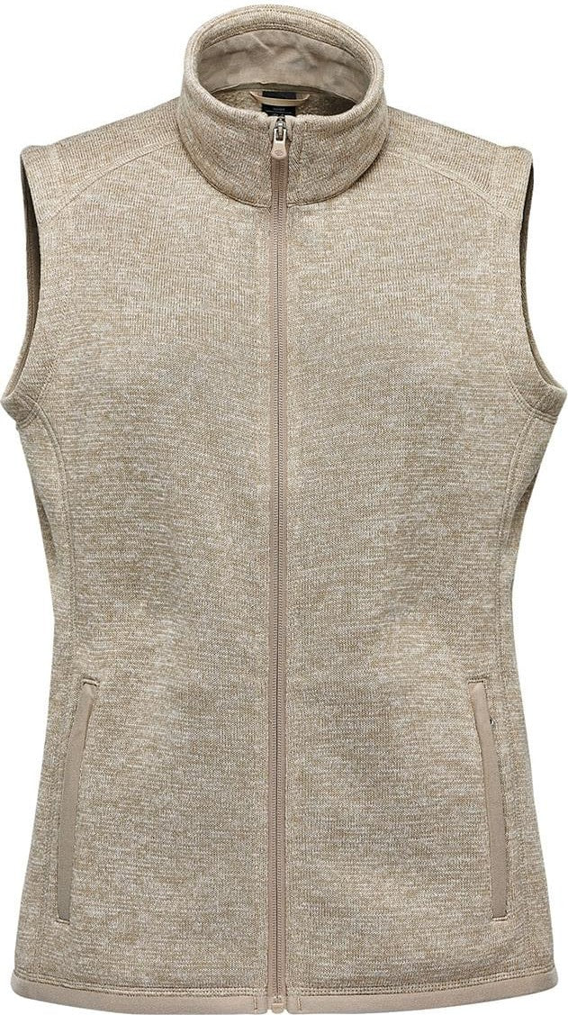 Stormtech Fhv-1w Women’s Avalante Full Zip Fleece Vest - Oatmeal Heather - Ladies Xs