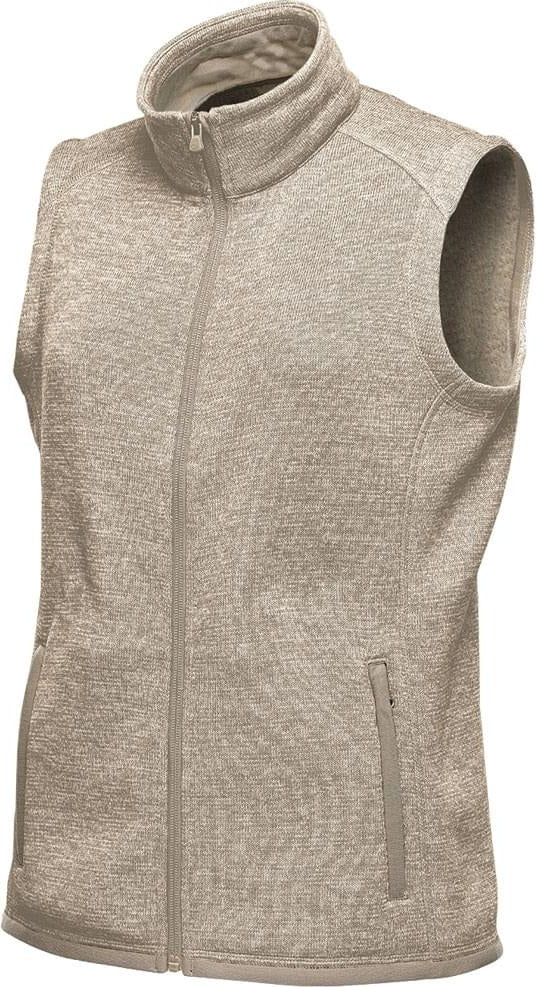 Stormtech Fhv-1w Women’s Avalante Full Zip Fleece Vest - Oatmeal Heather