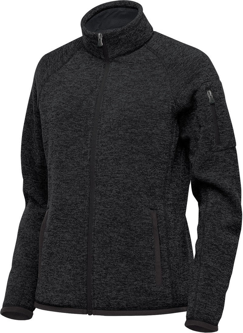 Stormtech Fhz-1w Women’s Avalante Full Zip Fleece Jacket - Black Heather