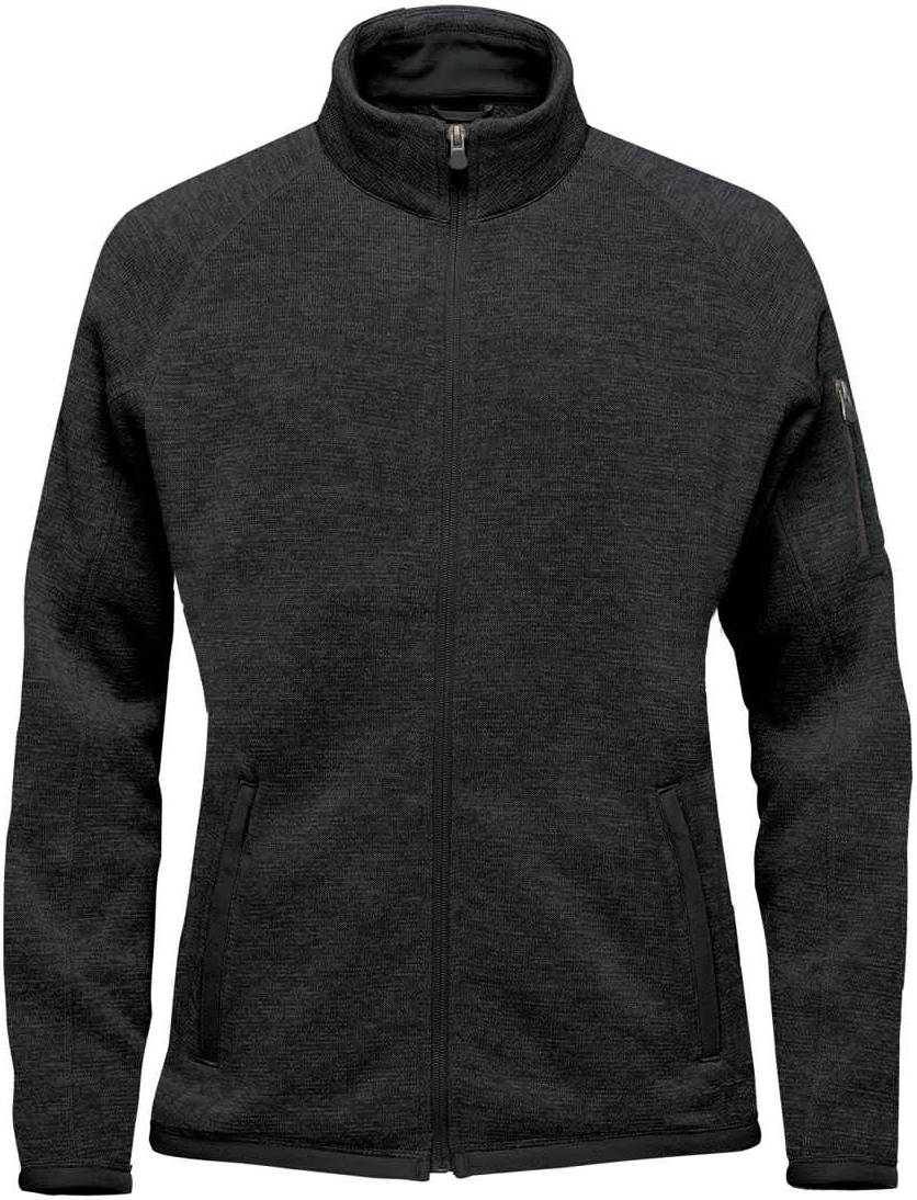 Stormtech Fhz-1w Women’s Avalante Full Zip Fleece Jacket - Black Heather - Ladies Xs