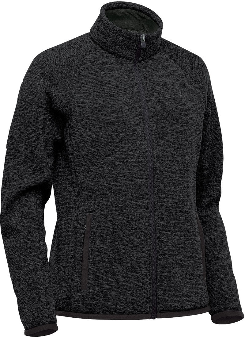 Stormtech Fhz-1w Women’s Avalante Full Zip Fleece Jacket - Black Heather