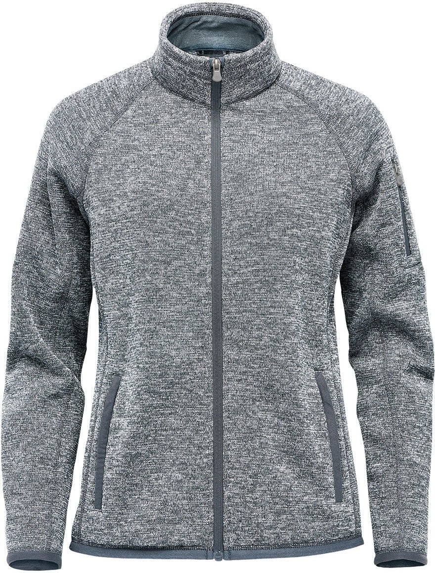 Stormtech Fhz-1w Women’s Avalante Full Zip Fleece Jacket - Granite Heather - Ladies Xs