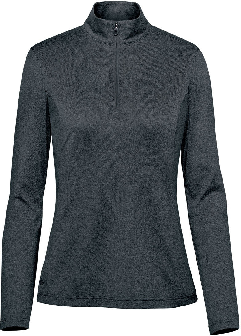 Stormtech Fpl-2w Women’s Volante H2x-dry 1/4 Zip Pullover - Charcoal Heather - Ladies Xs