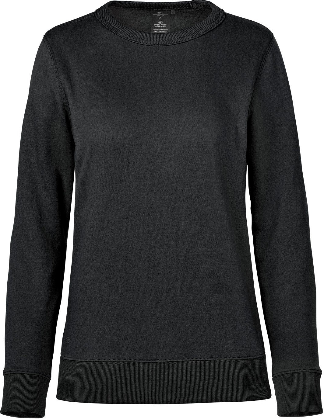 Stormtech Fpl-6w Women’s Stockton Fleece Crew Neck - Black - Ladies Xs