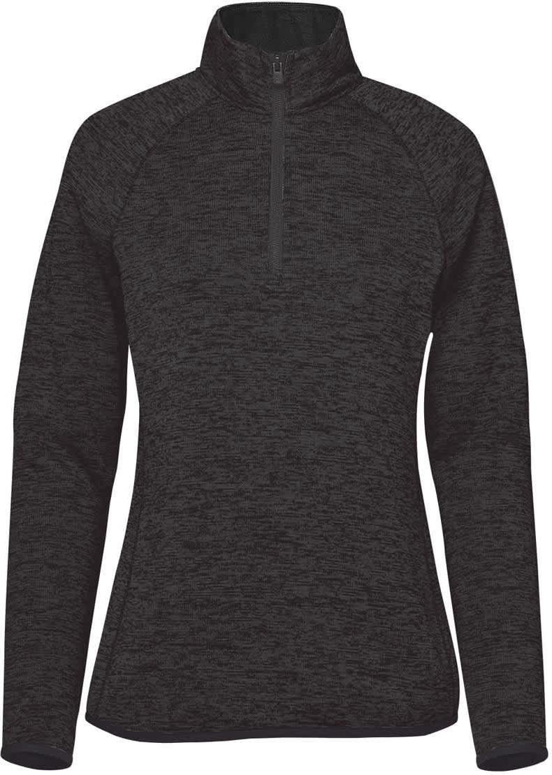 Stormtech Fpx-2w Women’s Yosemite 1/2 Zip Pullover - Black Heather - Ladies Xs