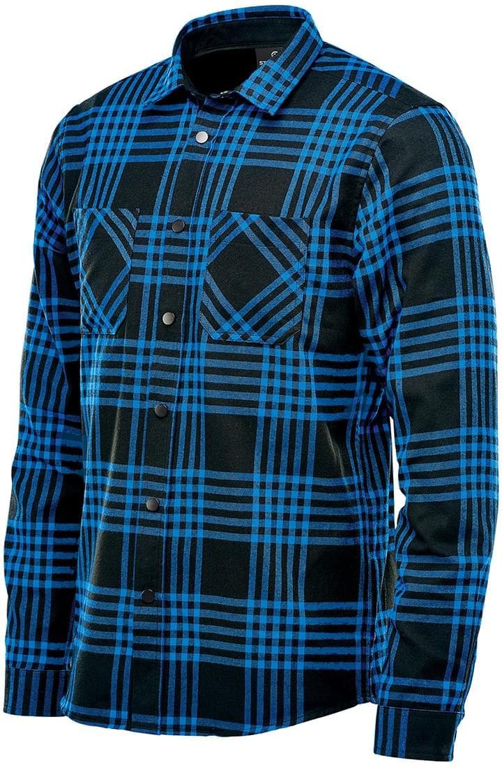 Stormtech Ftx-1 Men’s Santa Fe Long Sleeve Shirt - Blue - Black
