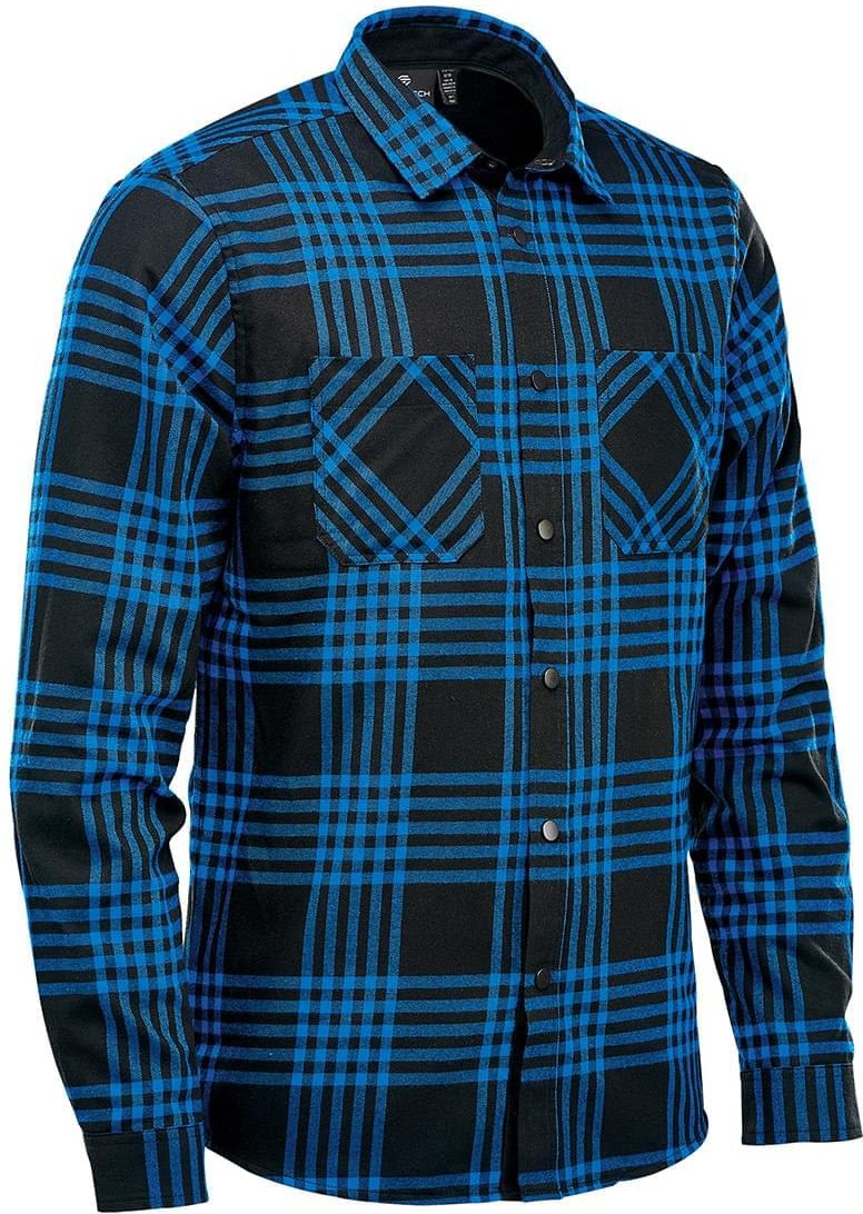 Stormtech Ftx-1 Men’s Santa Fe Long Sleeve Shirt - Blue - Black