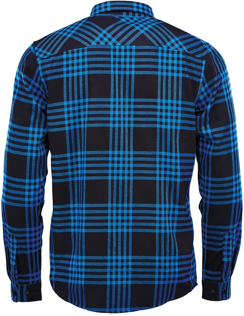 Stormtech Ftx-1 Men’s Santa Fe Long Sleeve Shirt - Blue - Black - Adult s
