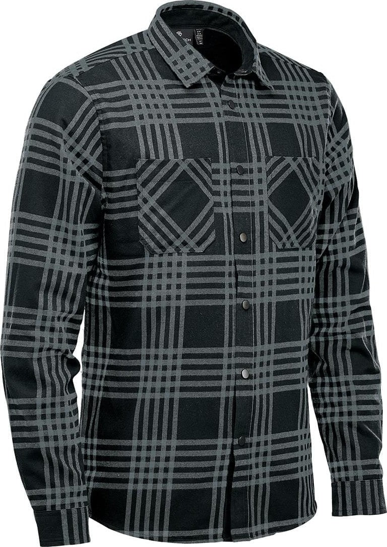 Stormtech Ftx-1 Men’s Santa Fe Long Sleeve Shirt - Carbon Black