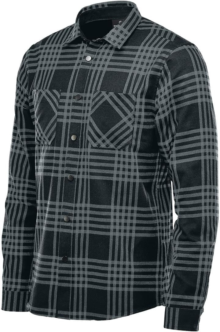 Stormtech Ftx-1 Men’s Santa Fe Long Sleeve Shirt - Carbon Black