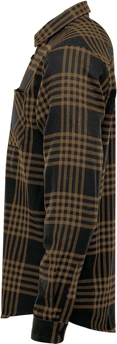Stormtech Ftx-1 Men’s Santa Fe Long Sleeve Shirt - Mineral - Black