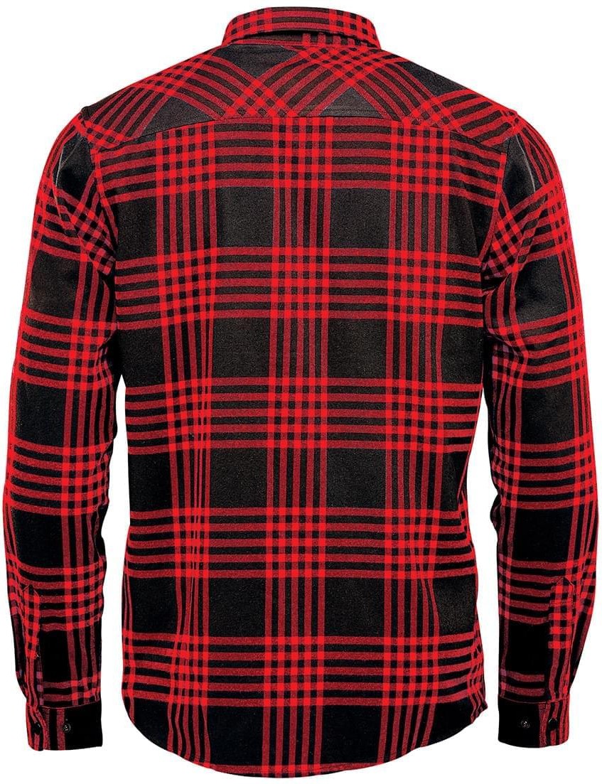 Stormtech Ftx-1 Men’s Santa Fe Long Sleeve Shirt - Red - Black - Adult s