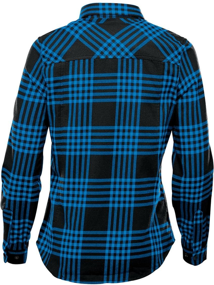 Stormtech Ftx-1w Women’s Santa Fe Long Sleeve Shirt - Blue - Black - Ladies Xs