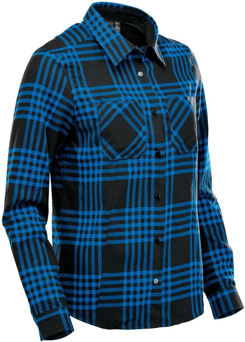 Stormtech Ftx-1w Women’s Santa Fe Long Sleeve Shirt - Blue - Black