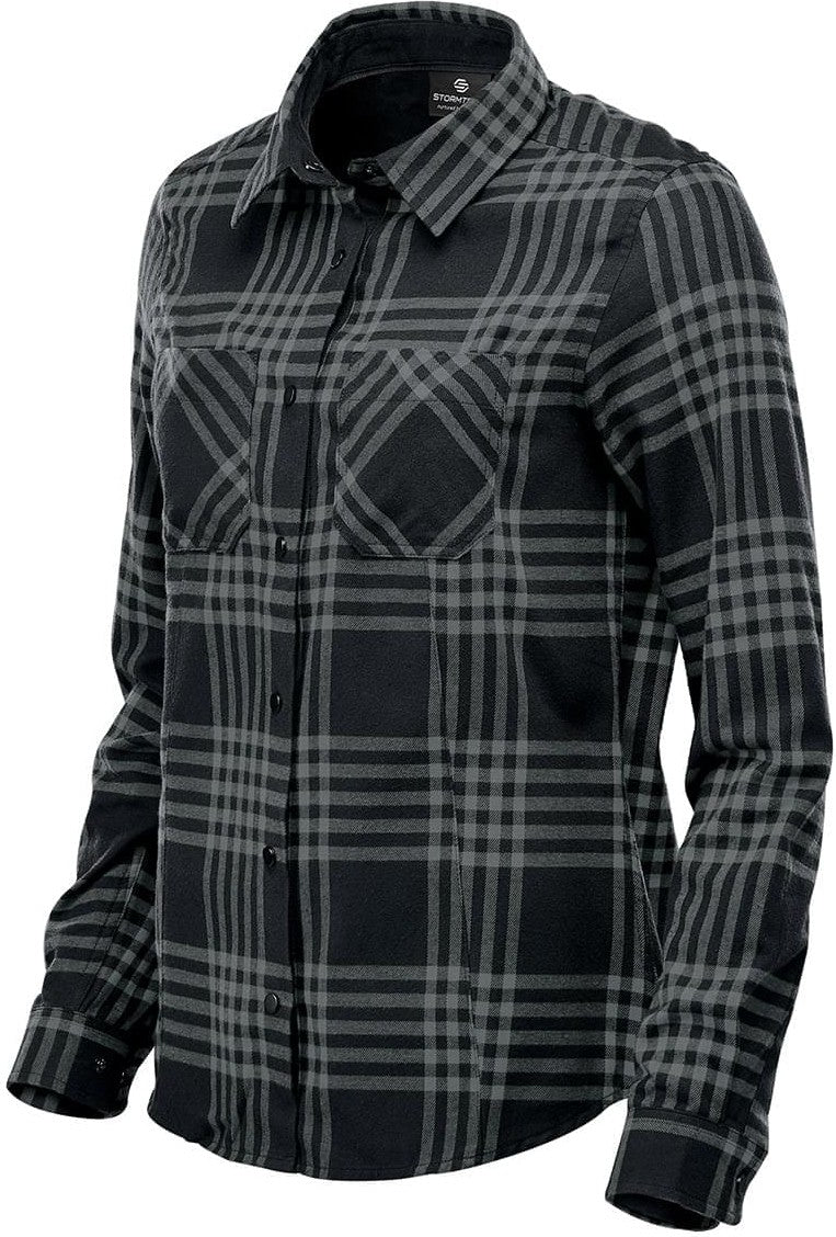 Stormtech Ftx-1w Women’s Santa Fe Long Sleeve Shirt - Carbon Black